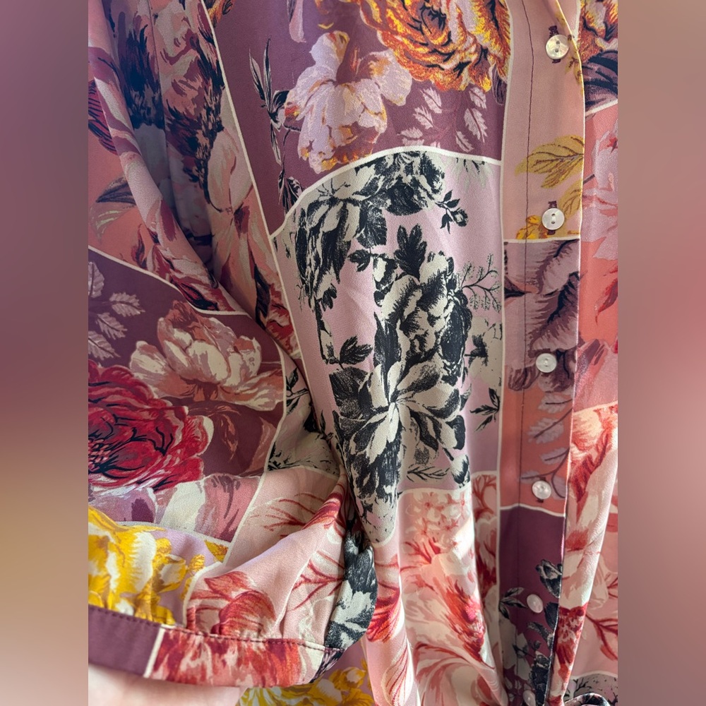 Cynthia Rowley Multicolor Patchwork Blouse - image 3